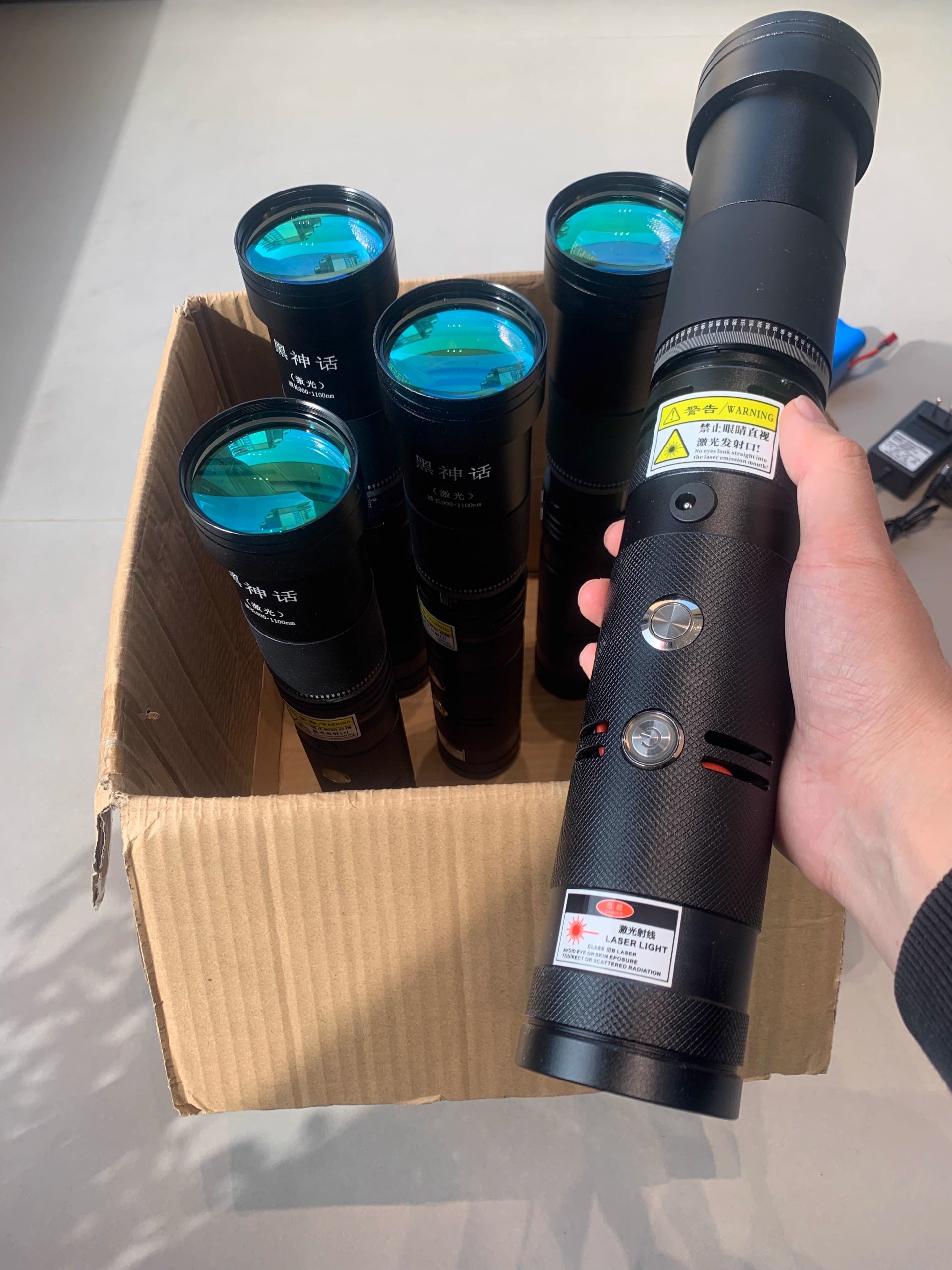 Ignitor a laser 120 W / canhão laser / emissor laser – com lente grande - Imagem 12