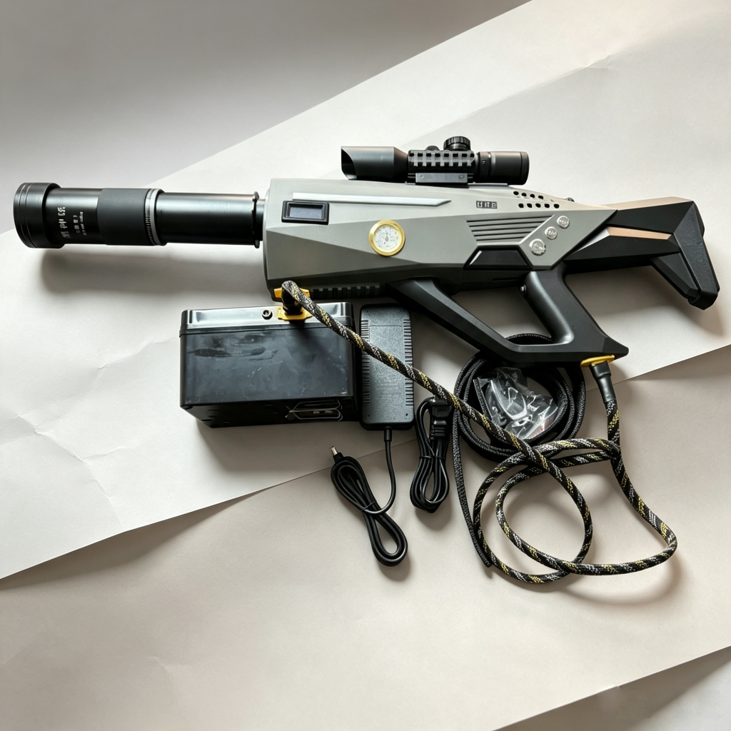 Canhão laser portátil 1000 W – alcance de 50 a 60 metros